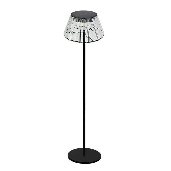 Contemporary Industrial Waterproof Solar USB Iron Glass Outdoor LED Standing Floor Lamp For Garden | Kalsten