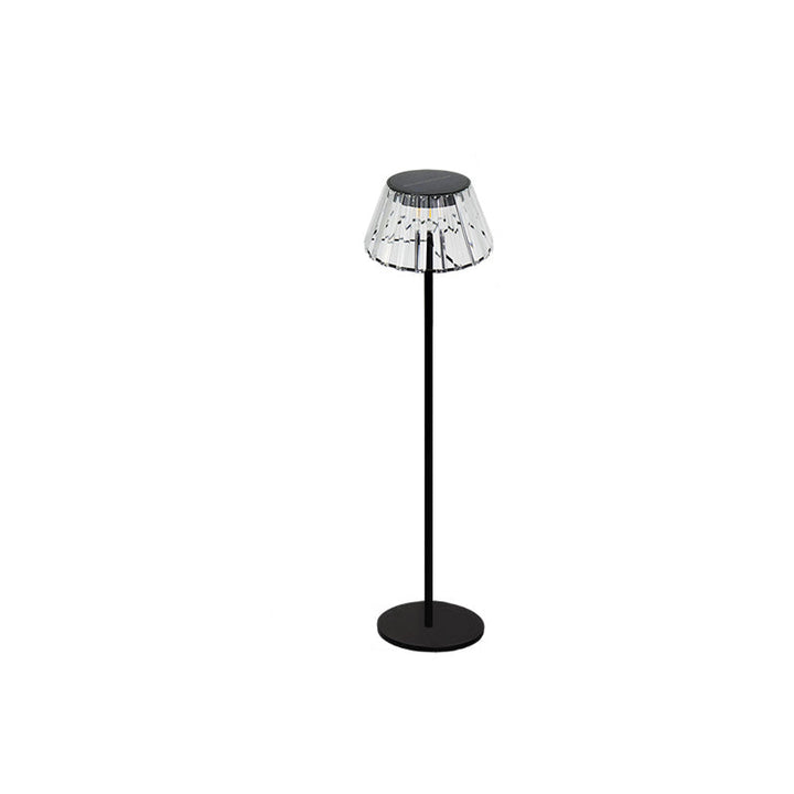 Contemporary Industrial Waterproof Solar USB Iron Glass Outdoor LED Standing Floor Lamp For Garden | Kalsten