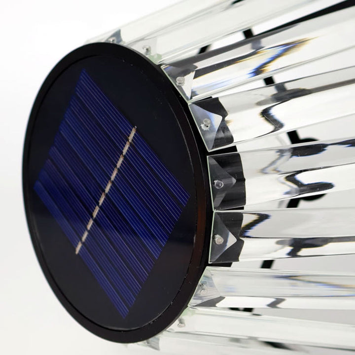 Contemporary Industrial Waterproof Solar USB Iron Glass Outdoor LED Standing Floor Lamp For Garden | Kalsten