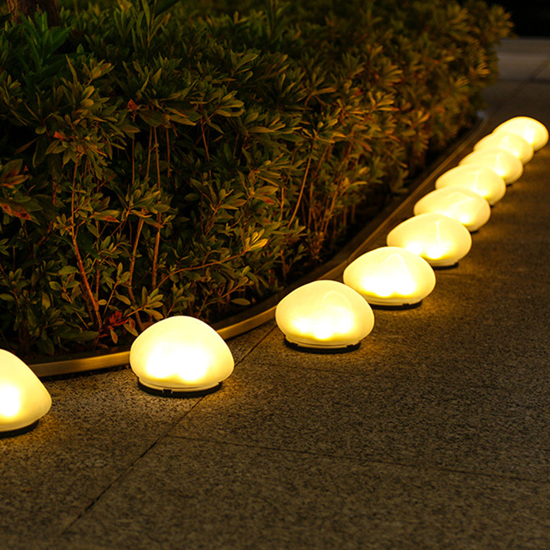 Modern Minimalist Waterproof Solar Pebble PP LED Outdoor Light Landscape Lighting For Garden | Kalsten