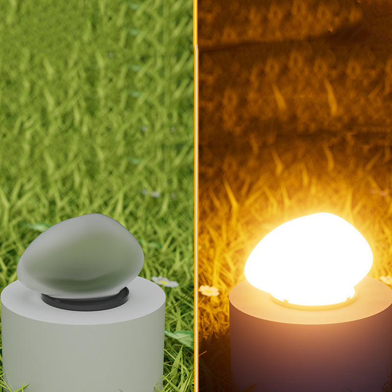 Modern Minimalist Waterproof Solar Pebble PP LED Outdoor Light Landscape Lighting For Garden | Kalsten