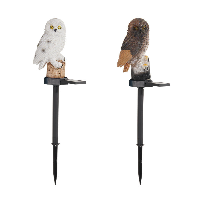 Modern Art Deco Waterproof Solar Resin PP Owl LED Landscape Lighting Outdoor Light For Outdoor Patio | Kalsten