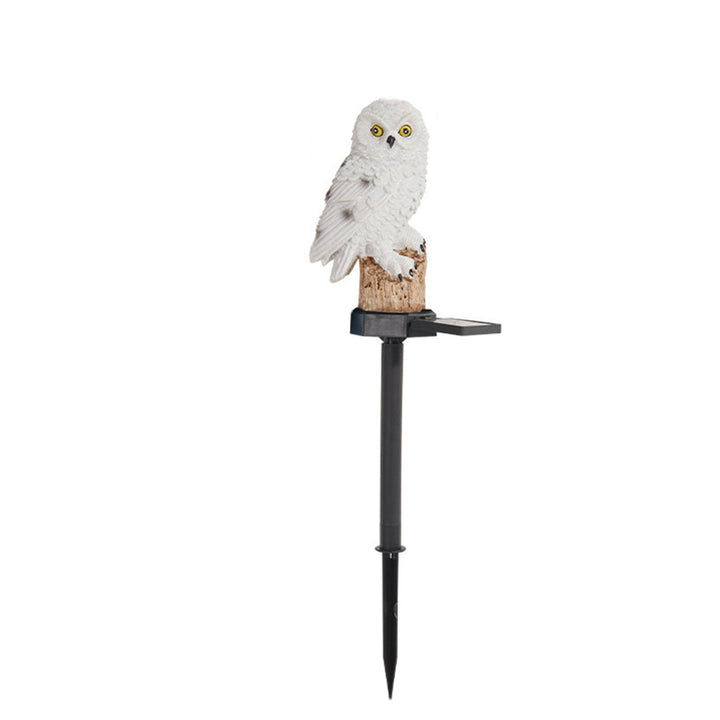 Modern Art Deco Waterproof Solar Resin PP Owl LED Landscape Lighting Outdoor Light For Outdoor Patio | Kalsten