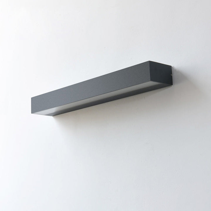 Modern Minimalist Rectangular Bar Waterproof Aluminum LED Wall Sconce Lamp For Garden | Kalsten