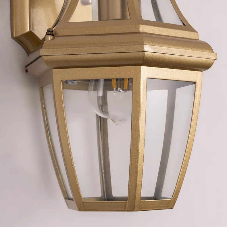 Contemporary Nordic Round Court Waterproof Glass Hardware 1-Light Wall Sconce Lamp For Outdoor Patio | Kalsten