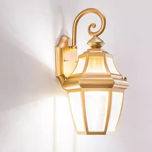 Contemporary Nordic Round Court Waterproof Glass Hardware 1-Light Wall Sconce Lamp For Outdoor Patio | Kalsten