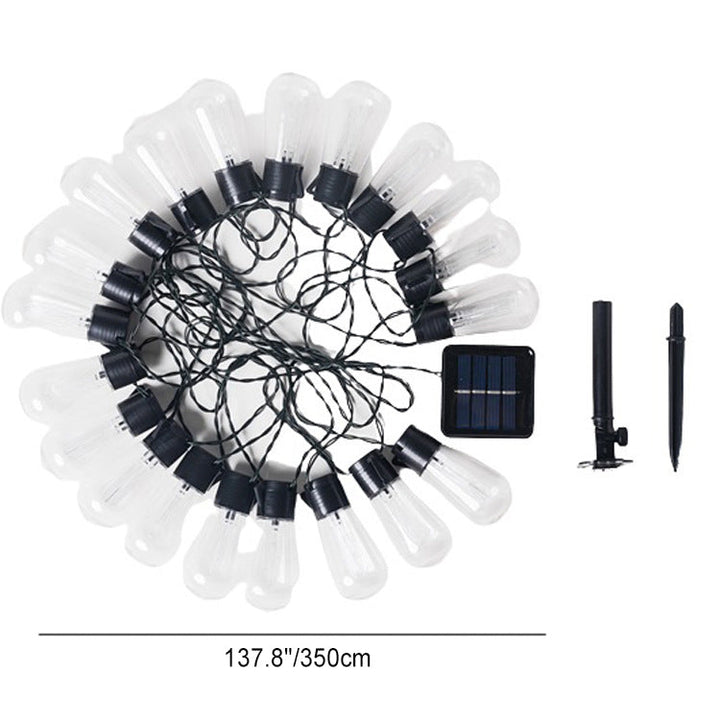 Modern Minimalist Round Long Line Glass Iron LED String Light For Garden | Kalsten