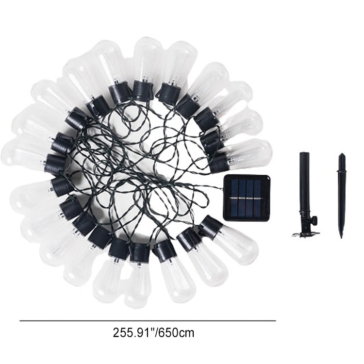 Modern Minimalist Round Long Line Glass Iron LED String Light For Garden | Kalsten