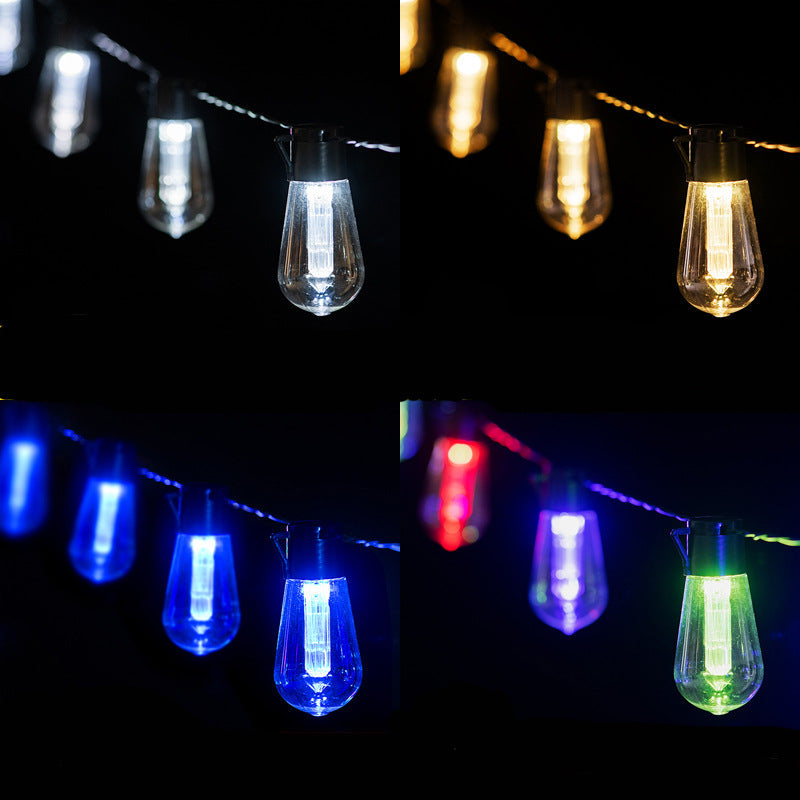 Modern Minimalist Round Long Line Glass Iron LED String Light For Garden | Kalsten