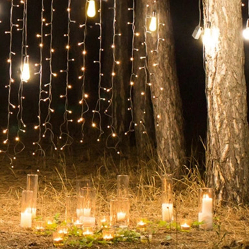 Modern Minimalist Round Long Line Glass Iron LED String Light For Garden | Kalsten
