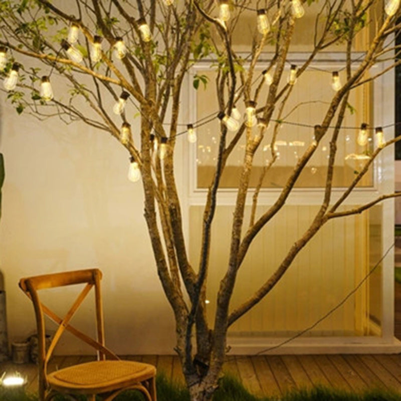 Modern Minimalist Round Long Line Glass Iron LED String Light For Garden | Kalsten