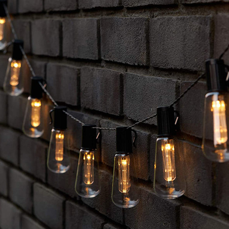 Modern Minimalist Round Long Line Glass Iron LED String Light For Garden | Kalsten