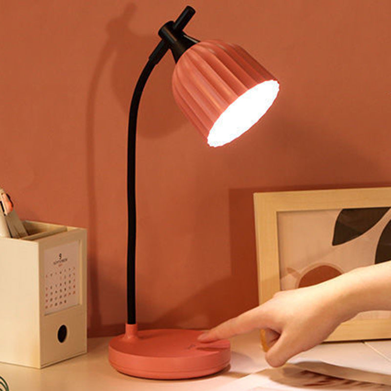 Modern Minimalistic Round Folded ABS LED Table Lamp For Living Room | Kalsten