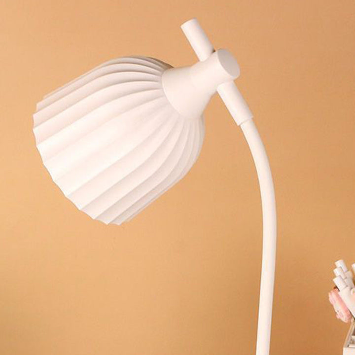 Modern Minimalistic Round Folded ABS LED Table Lamp For Living Room | Kalsten