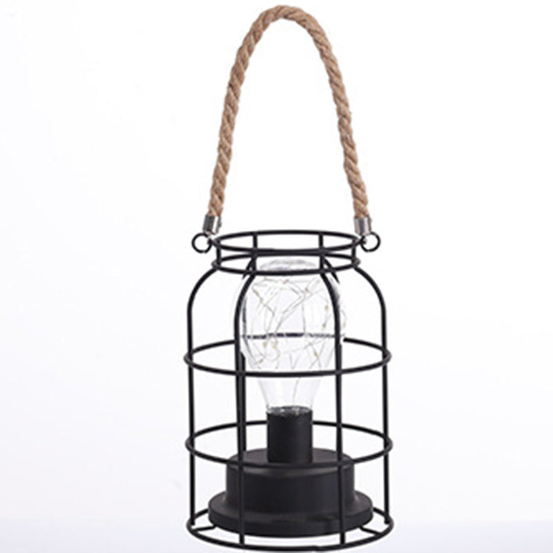 Modern Minimalist Vertical Striped Square Round Iron LED Table Lamp For Living Room | Kalsten