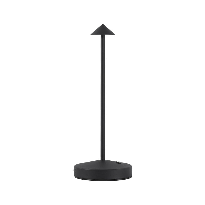 Modern Simplicity Triangle Cone Round Acrylic Cylinder Iron LED Table Lamp for the Living Room | Kalsten