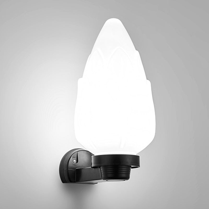 Modern Simplicity Flower Cone Square Cylinder Ball Acrylic ABS Iron 1-Light Wall Sconce Lamp For Outdoor Patio | Kalsten