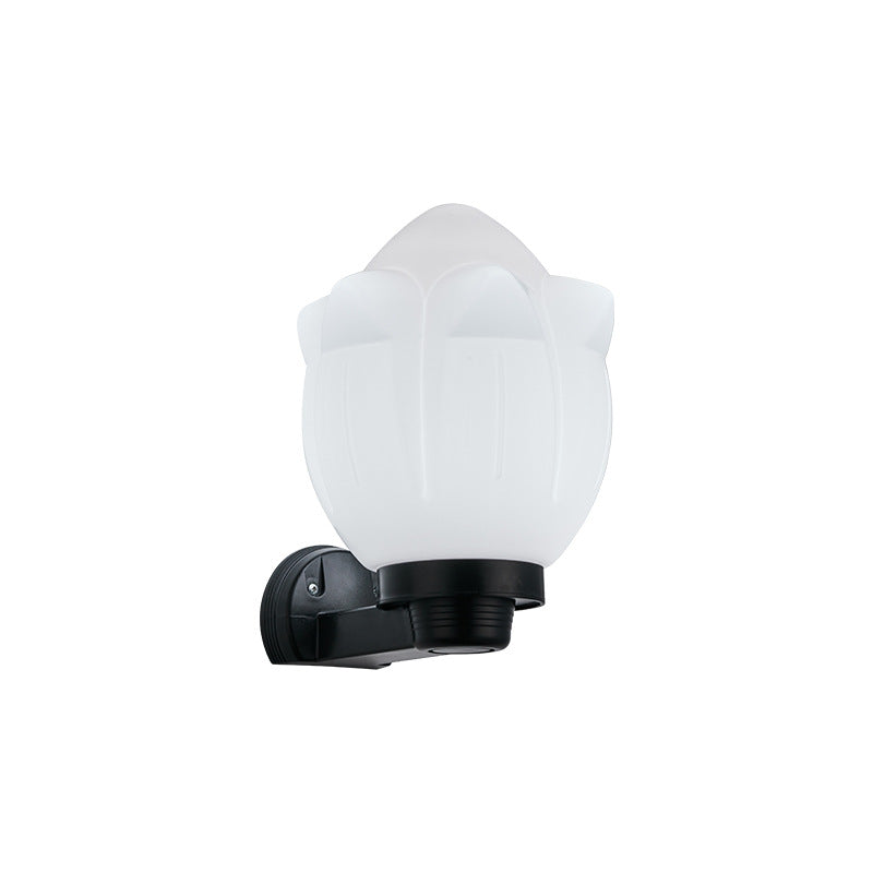 Modern Simplicity Flower Cone Square Cylinder Ball Acrylic ABS Iron 1-Light Wall Sconce Lamp For Outdoor Patio | Kalsten