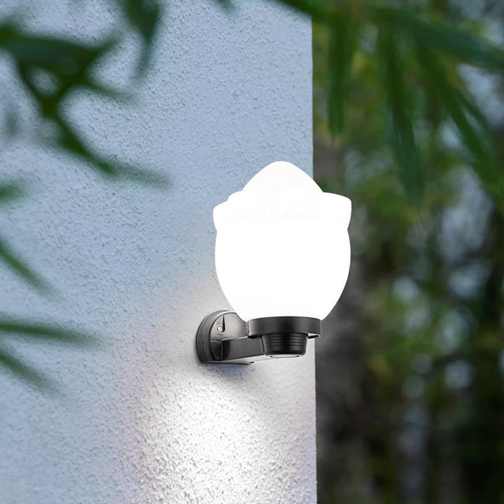 Modern Simplicity Flower Cone Square Cylinder Ball Acrylic ABS Iron 1-Light Wall Sconce Lamp For Outdoor Patio | Kalsten