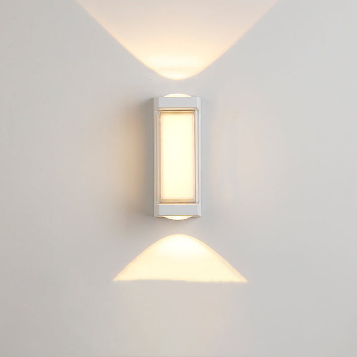 Modern Simplicity Rectangle Round Diamond PC Aluminum LED Wall Sconce Lamp For Garden | Kalsten