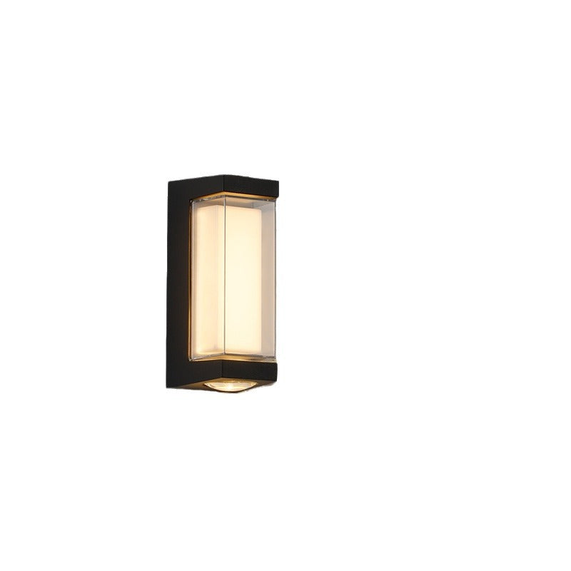 Modern Simplicity Rectangle Round Diamond PC Aluminum LED Wall Sconce Lamp For Garden | Kalsten