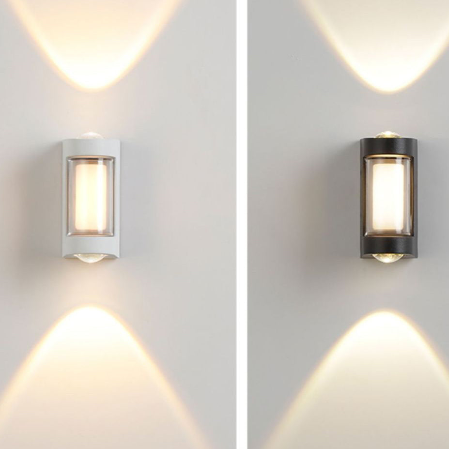 Modern Simplicity Rectangle Round Diamond PC Aluminum LED Wall Sconce Lamp For Garden | Kalsten