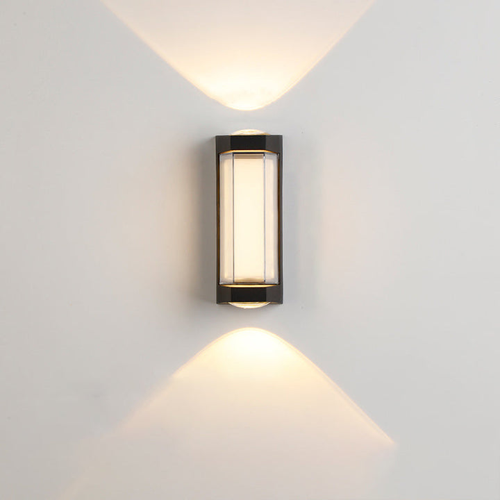 Modern Simplicity Rectangle Round Diamond PC Aluminum LED Wall Sconce Lamp For Garden | Kalsten