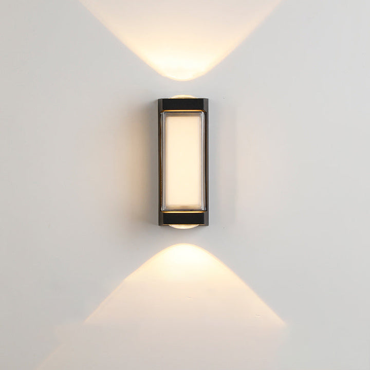 Modern Simplicity Rectangle Round Diamond PC Aluminum LED Wall Sconce Lamp For Garden | Kalsten