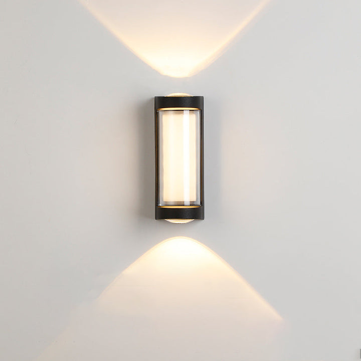 Modern Simplicity Rectangle Round Diamond PC Aluminum LED Wall Sconce Lamp For Garden | Kalsten