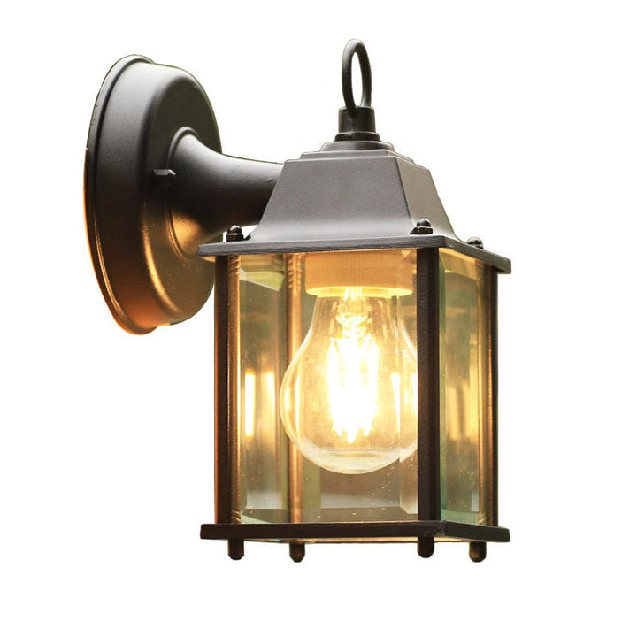 Modern Minimalist Square Rectangle Round Glass Aluminum 1-Light Wall Sconce Lamp For Garden | Kalsten