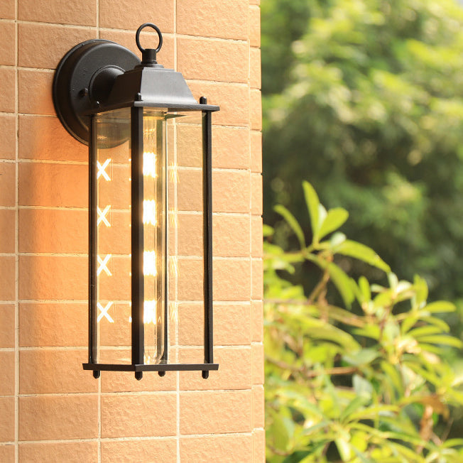 Modern Minimalist Square Rectangle Round Glass Aluminum 1-Light Wall Sconce Lamp For Garden | Kalsten