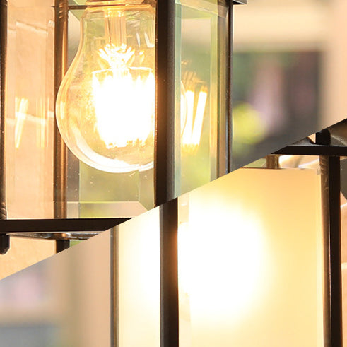 Modern Minimalist Square Rectangle Round Glass Aluminum 1-Light Wall Sconce Lamp For Garden | Kalsten