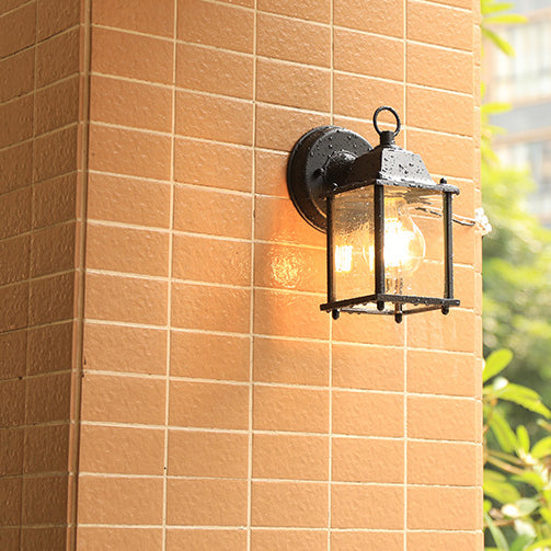 Modern Minimalist Square Rectangle Round Glass Aluminum 1-Light Wall Sconce Lamp For Garden | Kalsten