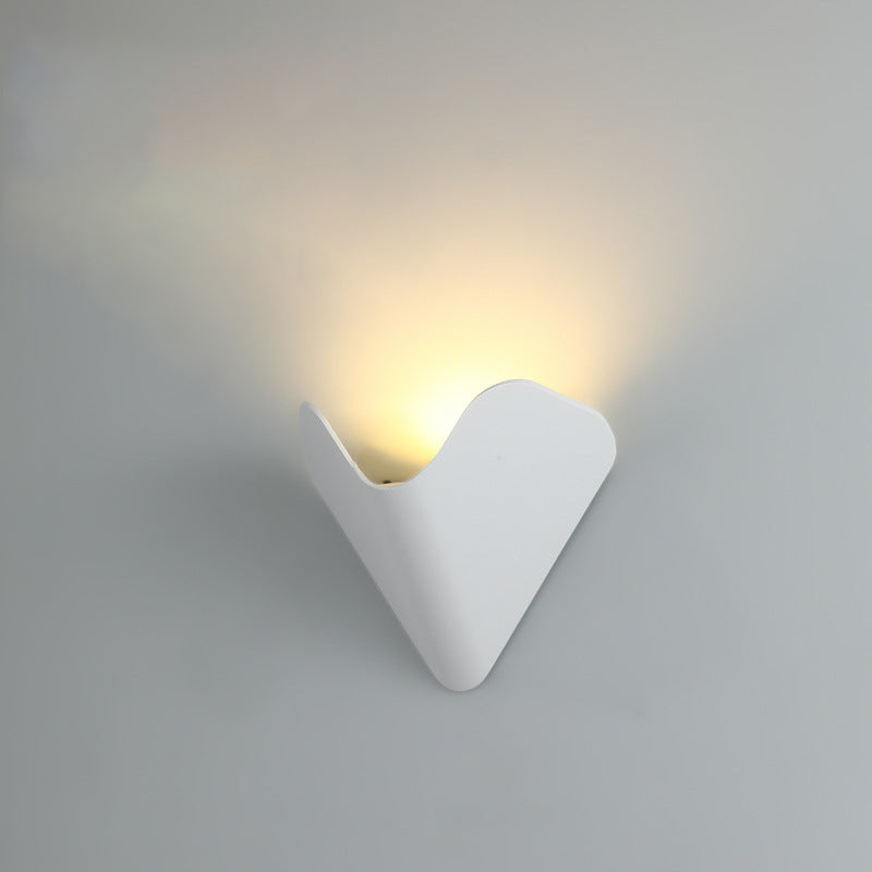 Modern Minimalist Triangle Bird's Nest Half Circle Waterproof Aluminum LED Wall Sconce Lamp For Outdoor Patio | Kalsten