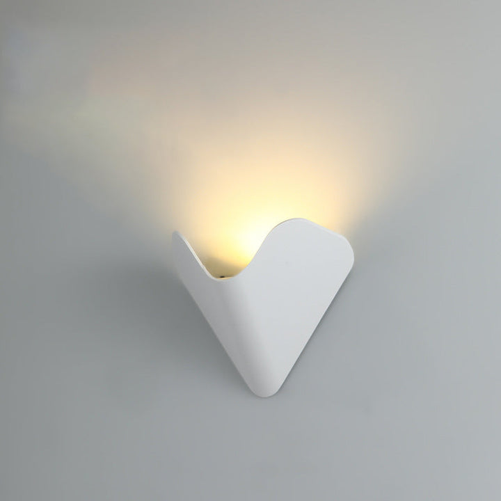 Modern Minimalist Triangle Bird's Nest Half Circle Waterproof Aluminum LED Wall Sconce Lamp For Outdoor Patio | Kalsten