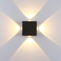 Modern Minimalist Round Square Orb Lens Aluminum LED Wall Sconce Lamp For Garden | Kalsten