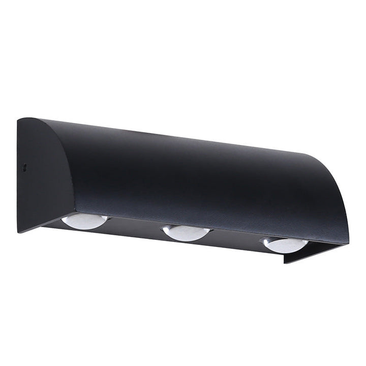 Modern Simplicity Waterproof Arched Cylindrical Aluminium PC LED Wall Sconce Lamp For Outdoor Patio | Kalsten