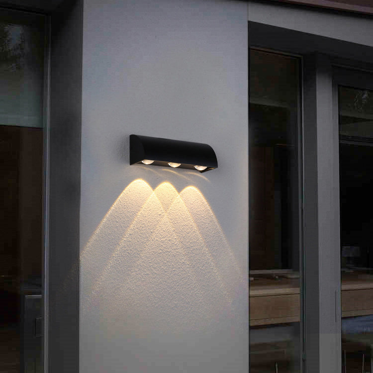Modern Simplicity Waterproof Arched Cylindrical Aluminium PC LED Wall Sconce Lamp For Outdoor Patio | Kalsten