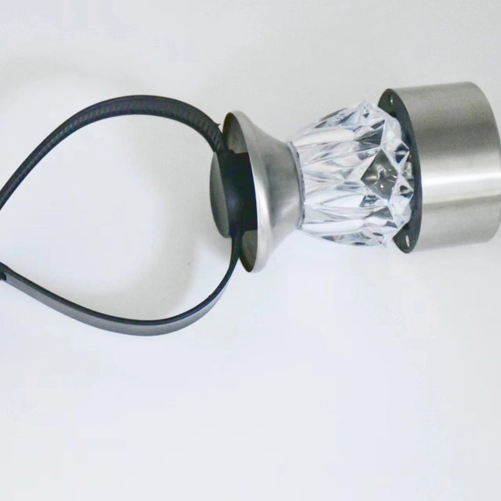 Modern Simplicity Solar Waterproof PP Stainless Steel Diamond Cylinder LED Landscape Lighting Outdoor Light For Garden | Kalsten