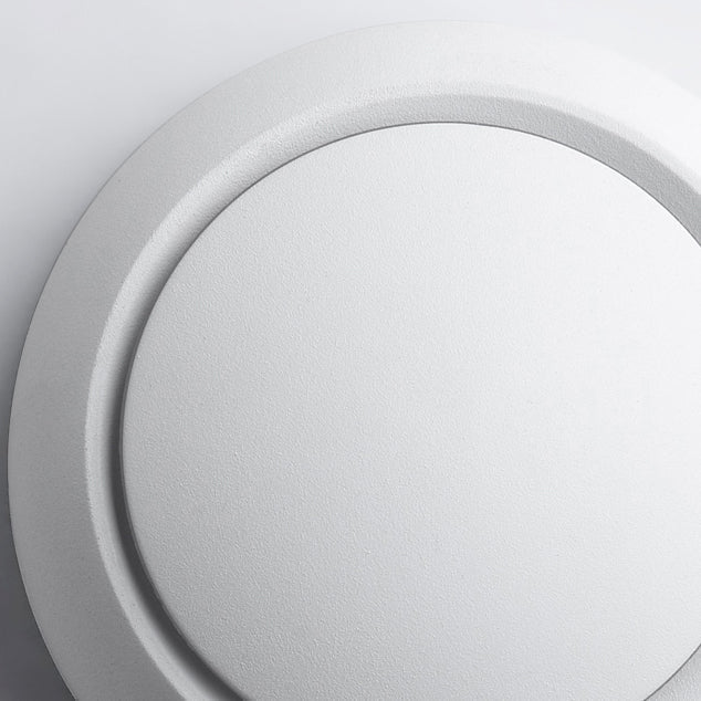 Contemporary Nordic Iron Round Eclipse Rotatable LED Wall Light for Nightstand | Kalsten