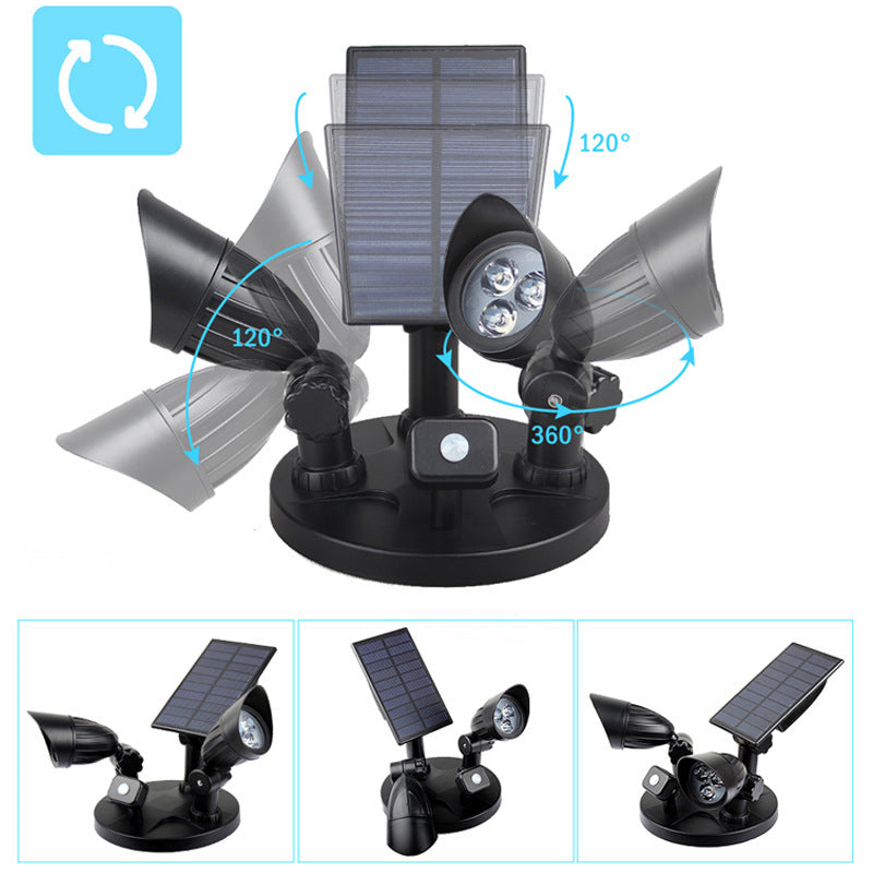 Modern Simplicity Solar Waterproof ABS PC Surveillance Camera Rotatable Motion Sensor LED Wall Sconce Lamp For Outdoor Patio | Kalsten