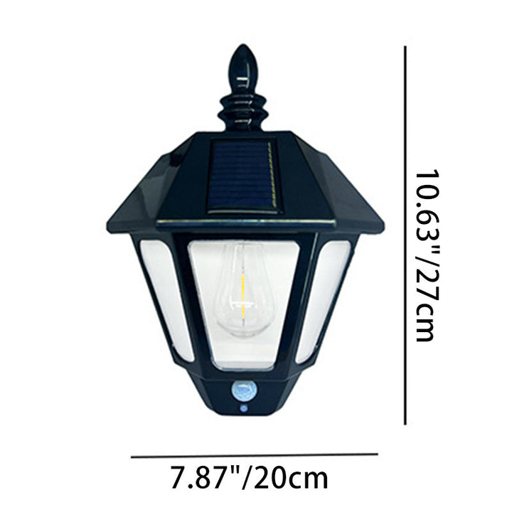 Contemporary Retro Solar Waterproof ABS Lighthouse LED Wall Sconce Lamp For Outdoor Patio | Kalsten