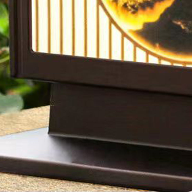 Traditional Chinese Solar Waterproof Aluminum PC Glass Pine Tree Square Cylinder LED Landscape Lighting Outdoor Light For Outdoor Patio | Kalsten