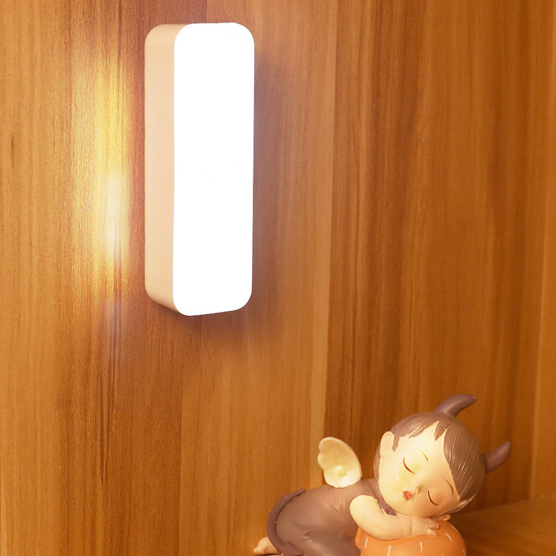 Modern Minimalist Rechargeable Magnetic Suction Cup Plastic Strip Rectangular LED Wall Light Night Light For Studying | Kalsten