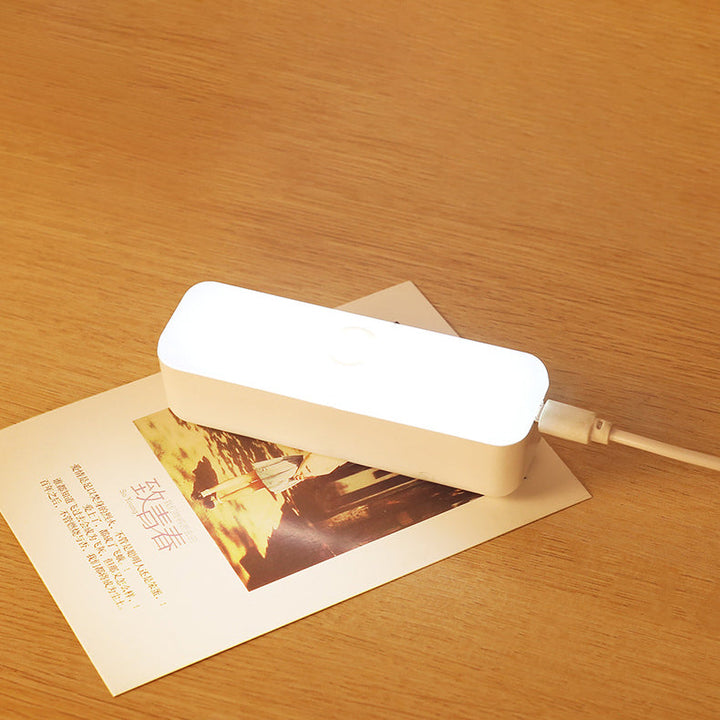 Modern Minimalist Rechargeable Magnetic Suction Cup Plastic Strip Rectangular LED Wall Light Night Light For Studying | Kalsten