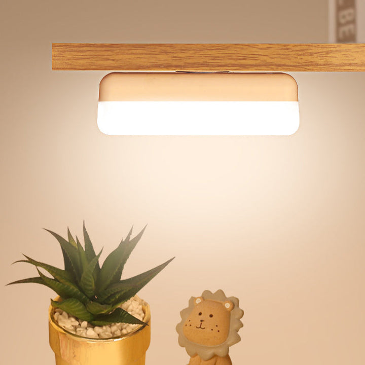 Modern Minimalist Rechargeable Magnetic Suction Cup Plastic Strip Rectangular LED Wall Light Night Light For Studying | Kalsten