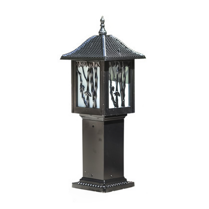 Traditional European Solar Waterproof Aluminum Cylinder Bamboo 1-Light Landscape Lighting Outdoor Light For Garden | Kalsten