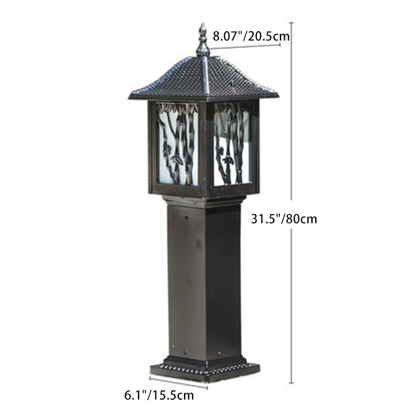 Traditional European Solar Waterproof Aluminum Cylinder Bamboo 1-Light Landscape Lighting Outdoor Light For Garden | Kalsten