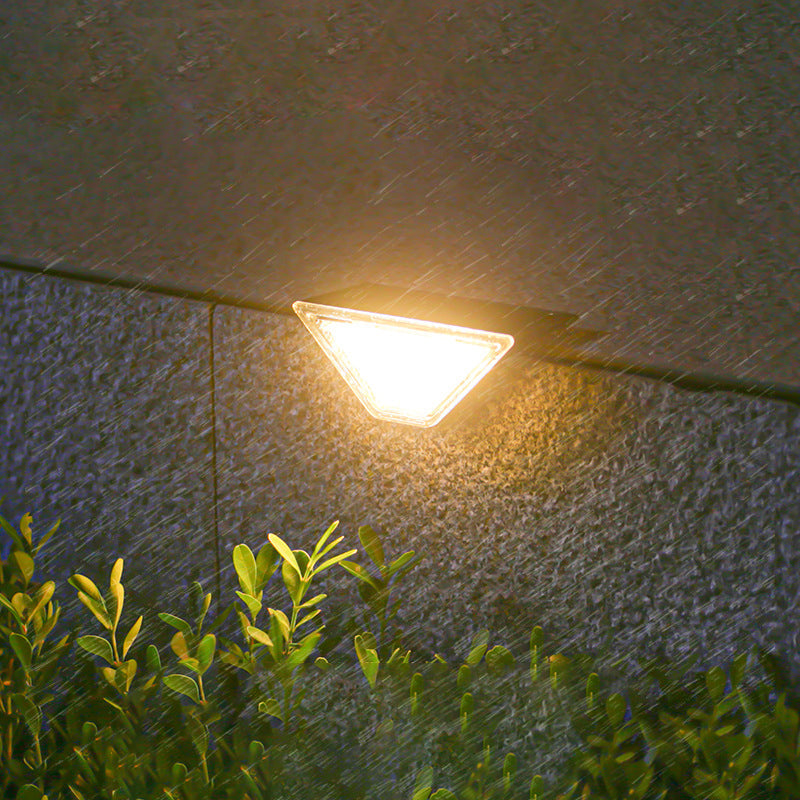 Modern Simplicity Solar Waterproof ABS PS Triangle LED Landscape Lighting Outdoor Light For Outdoor Patio | Kalsten