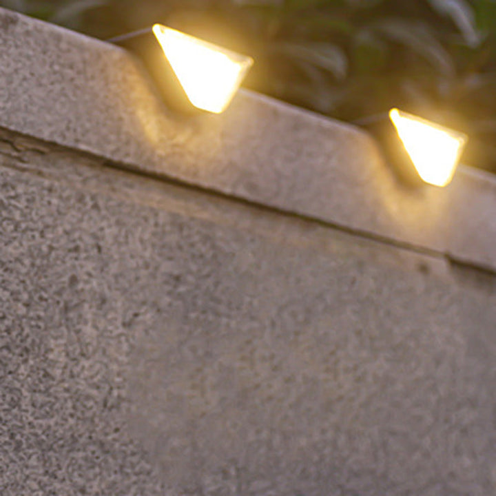 Modern Simplicity Solar Waterproof ABS PS Triangle LED Landscape Lighting Outdoor Light For Outdoor Patio | Kalsten